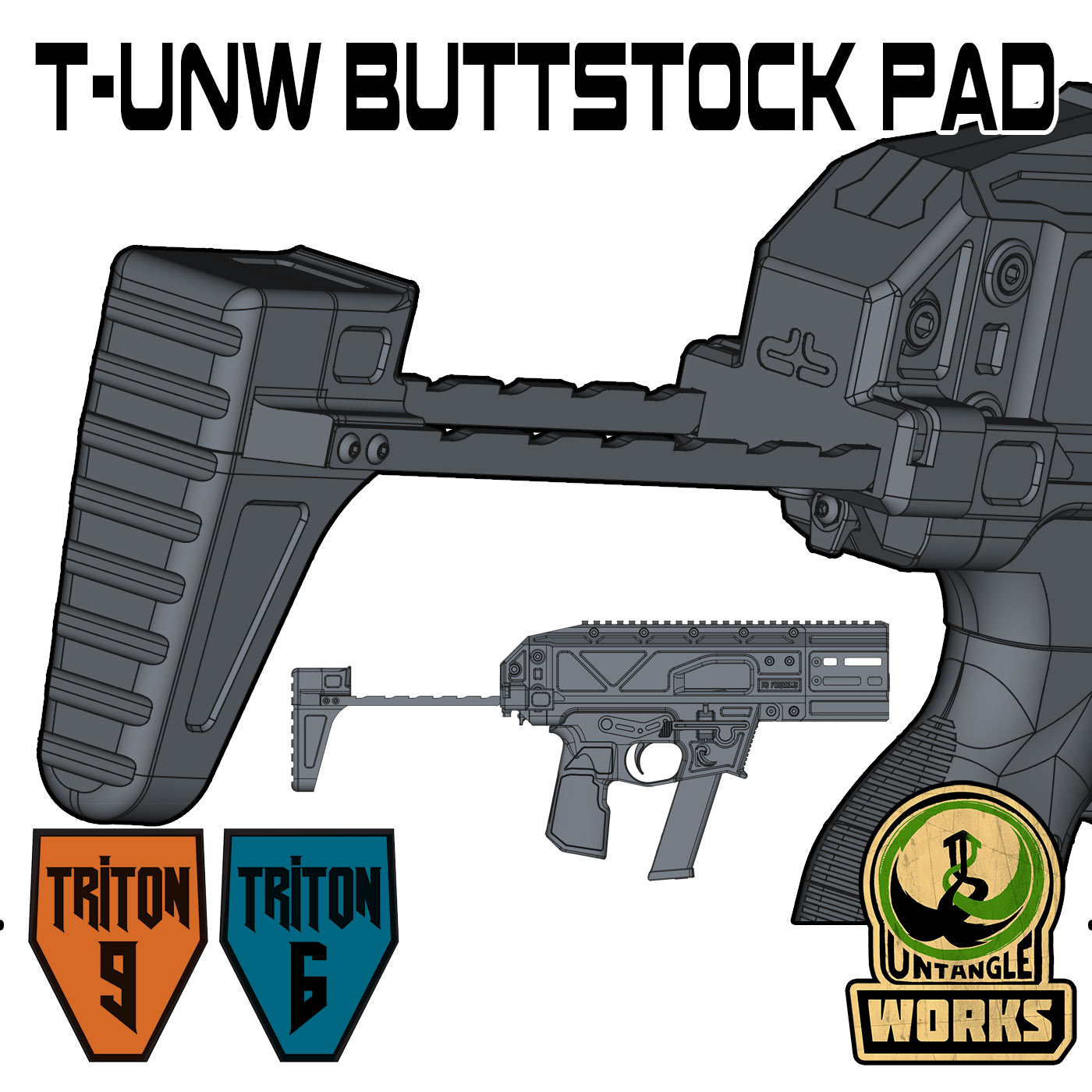 Triton-9  UNW buttstock pad