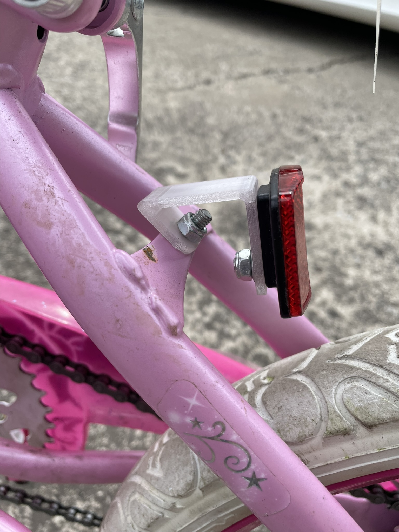 Rear Bicycle Reflector Bracket