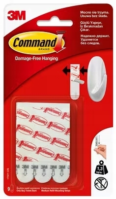 Miniatura 4 do modelo 3D Door stop and wall protector - command strip mounted