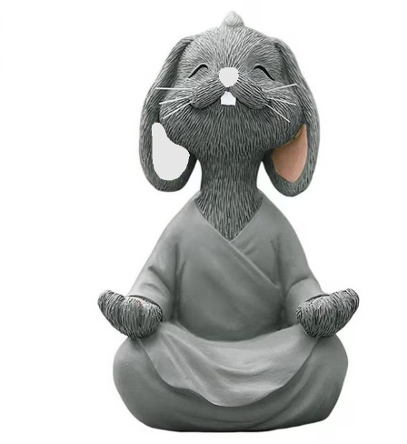 meditating bunny
