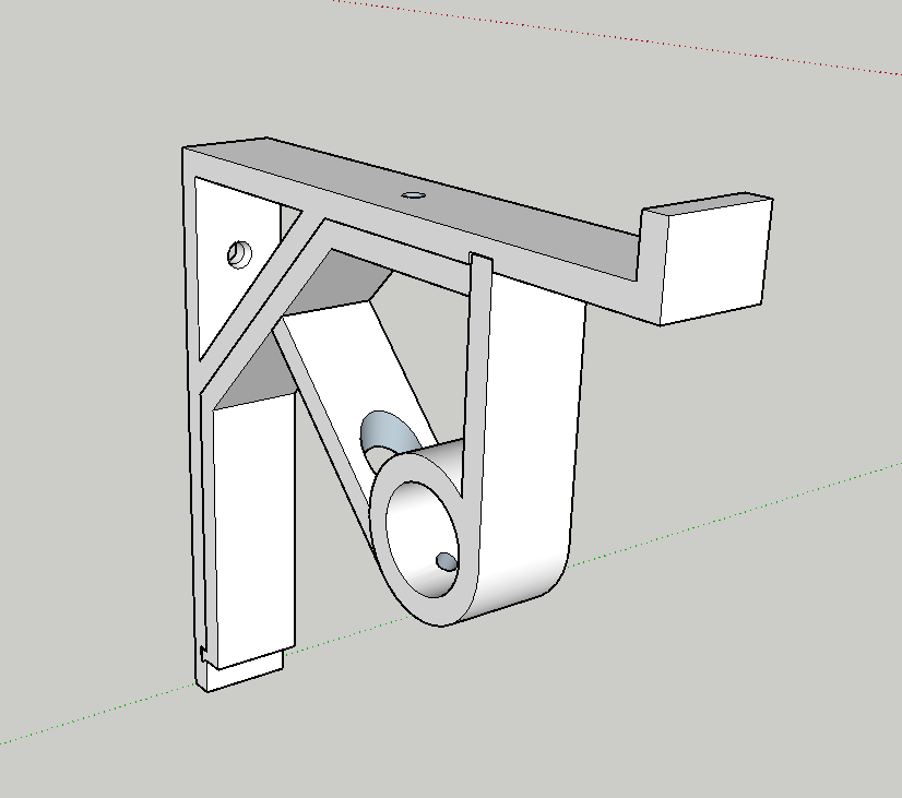 Curtain Rod Shelf Bracket