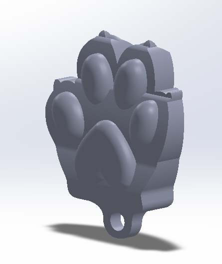 paw keychain