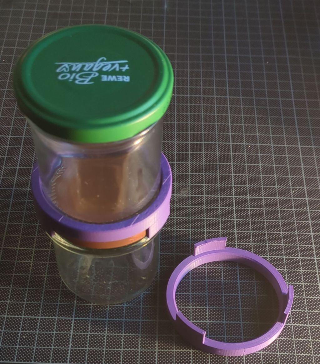 screw top jar 70mm stacking adapter