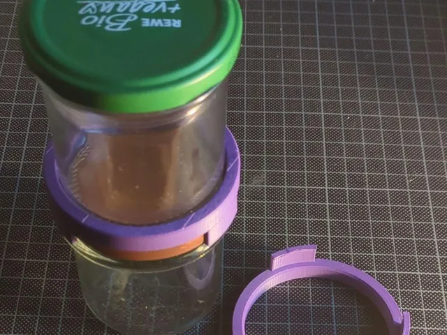 screw top jar 70mm stacking adapter