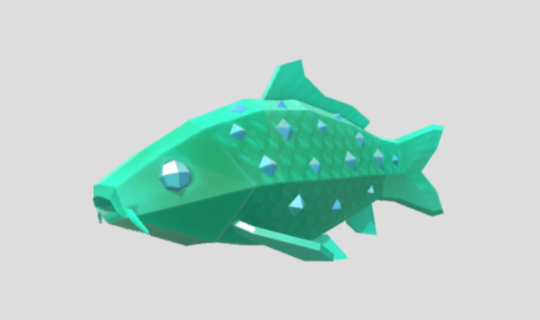 Animal company ruby fish 3D model