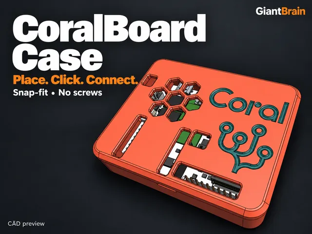 CoralBoard Case – Snap-Fit Enclosure for Synaptics Coralboard SL