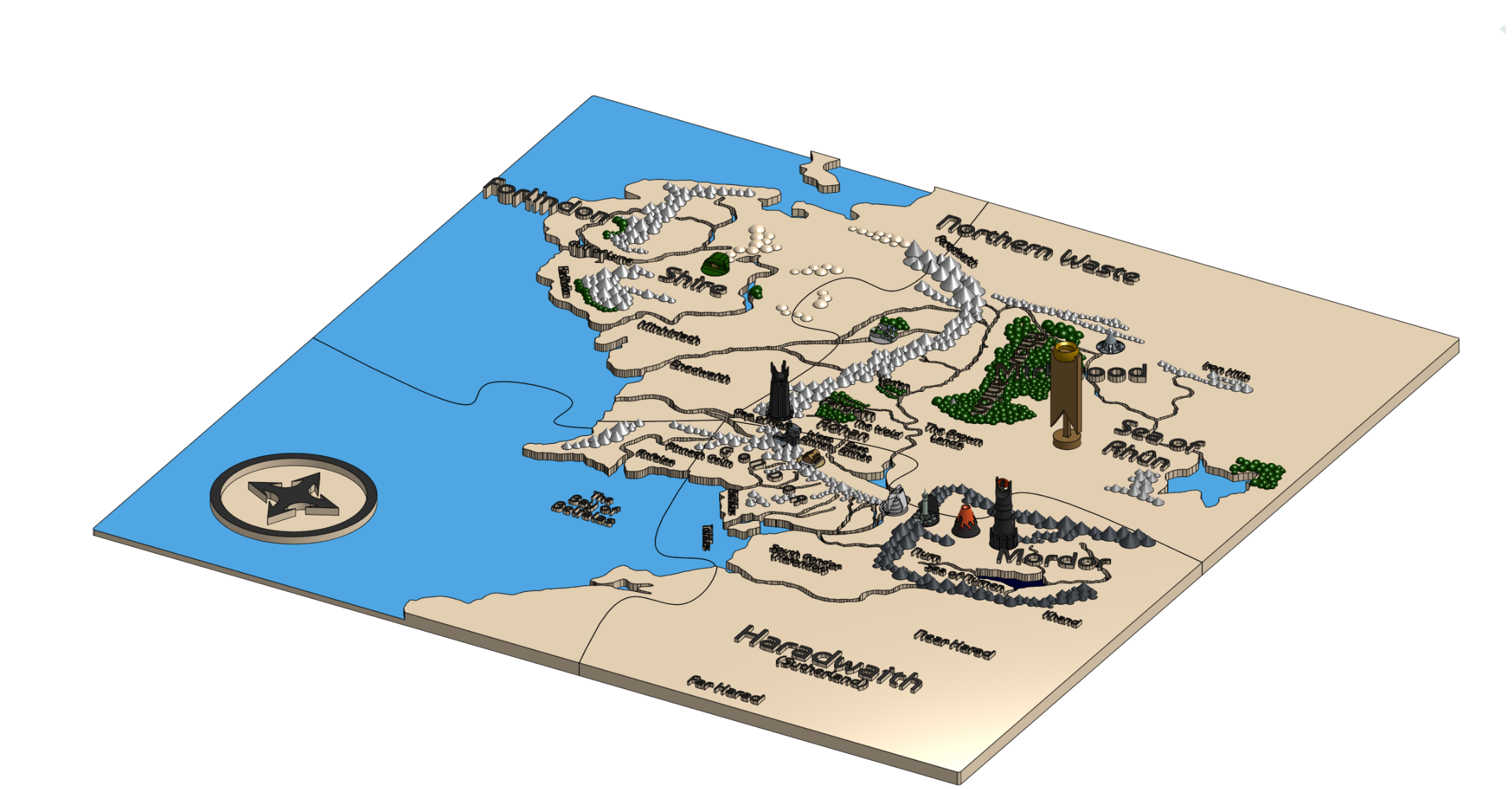 Middle Earth 3D model