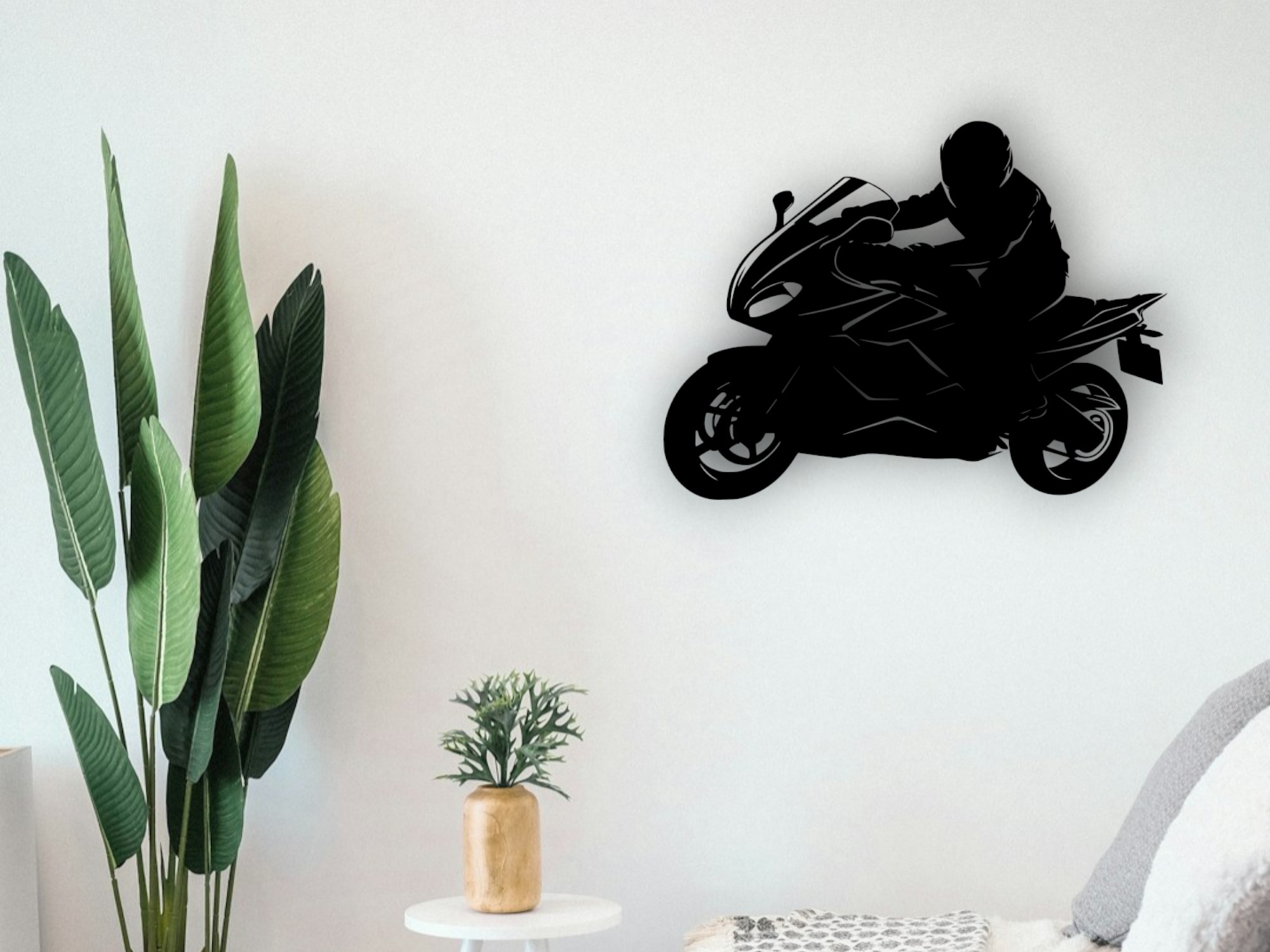 Motorbike Silhouette - Wall Art