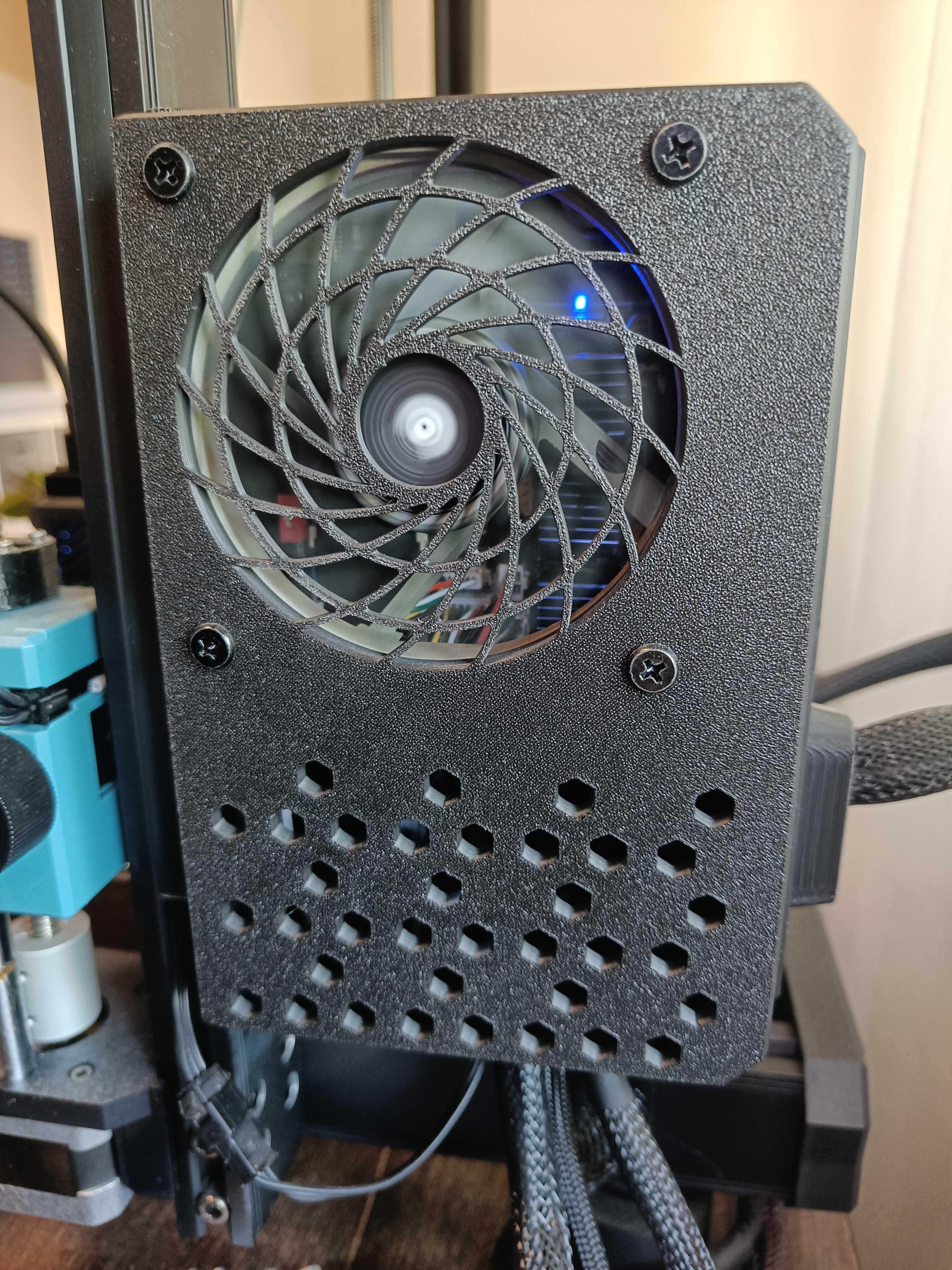 Sovol - MBO cover for 80 mm FAN - with Noctua High-efficiency fan-grill - for Sovol SV06 ACE