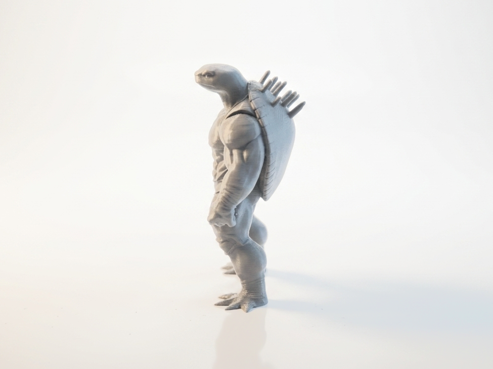 Miniatura 2 do modelo 3D Turtle Warrior