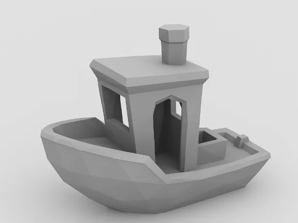 Low poly benchy