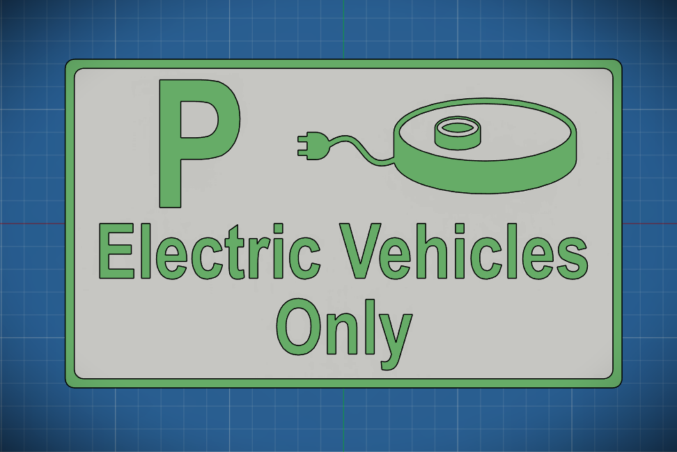 Electric Vehicles Only Parking Sign