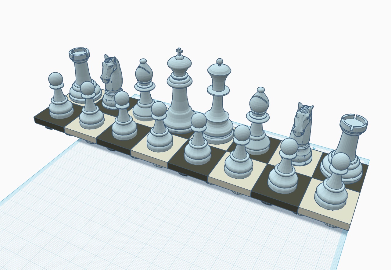Qube vertical chess set