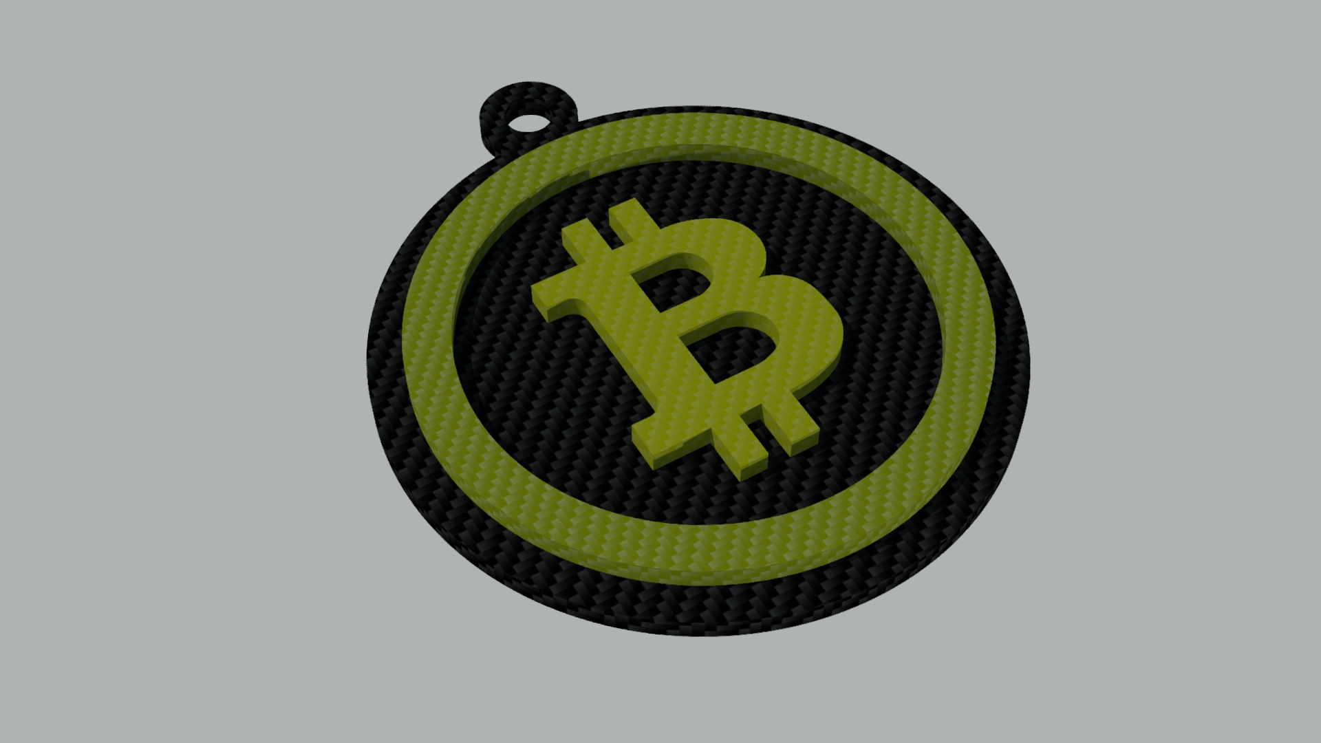 Miniatura 2 do modelo 3D BITCOIN KEYCHAIN