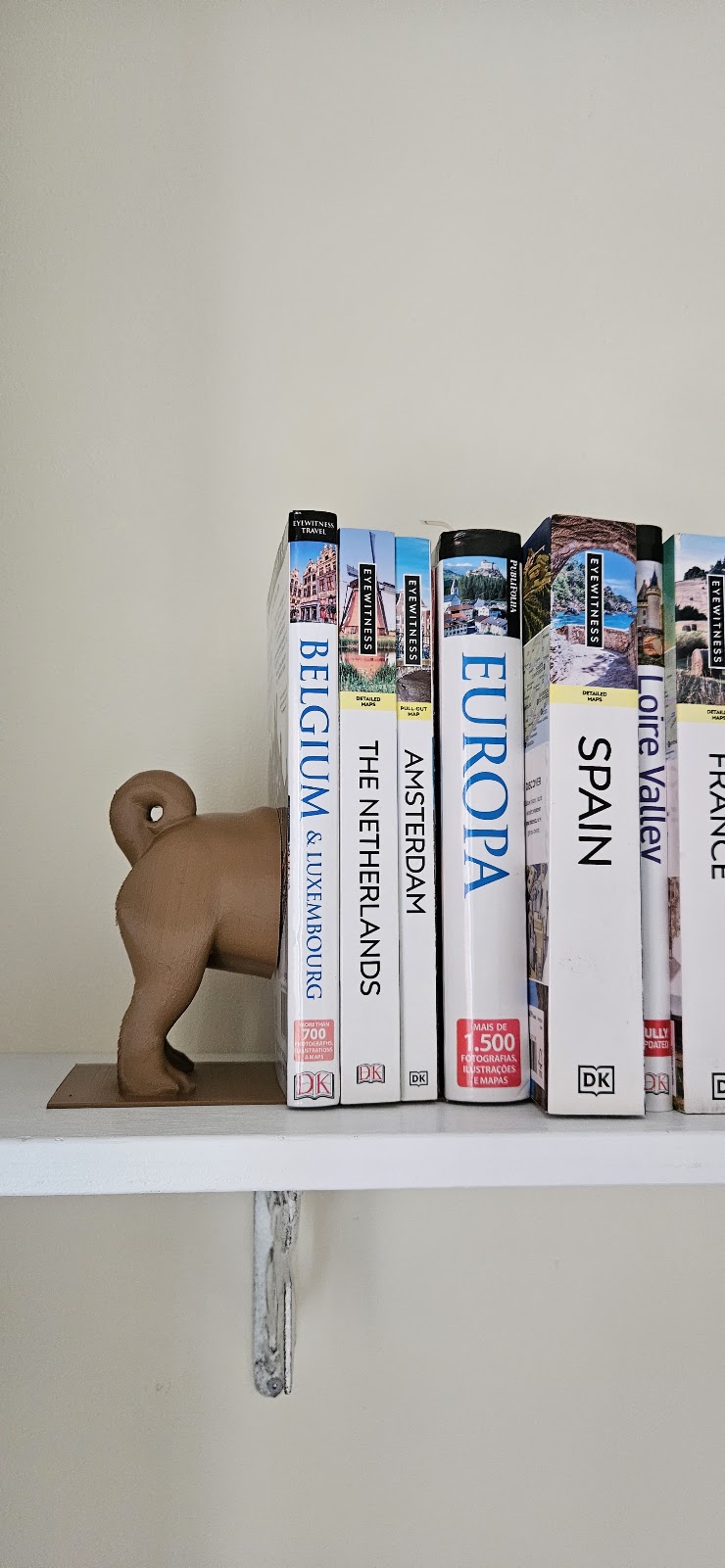 Pug Bookend with extended stable base