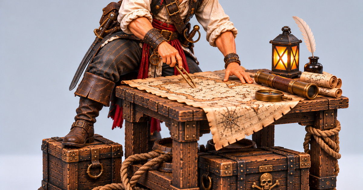 Pirates Series - Plotting the Course by Model Magic | Download STL ...