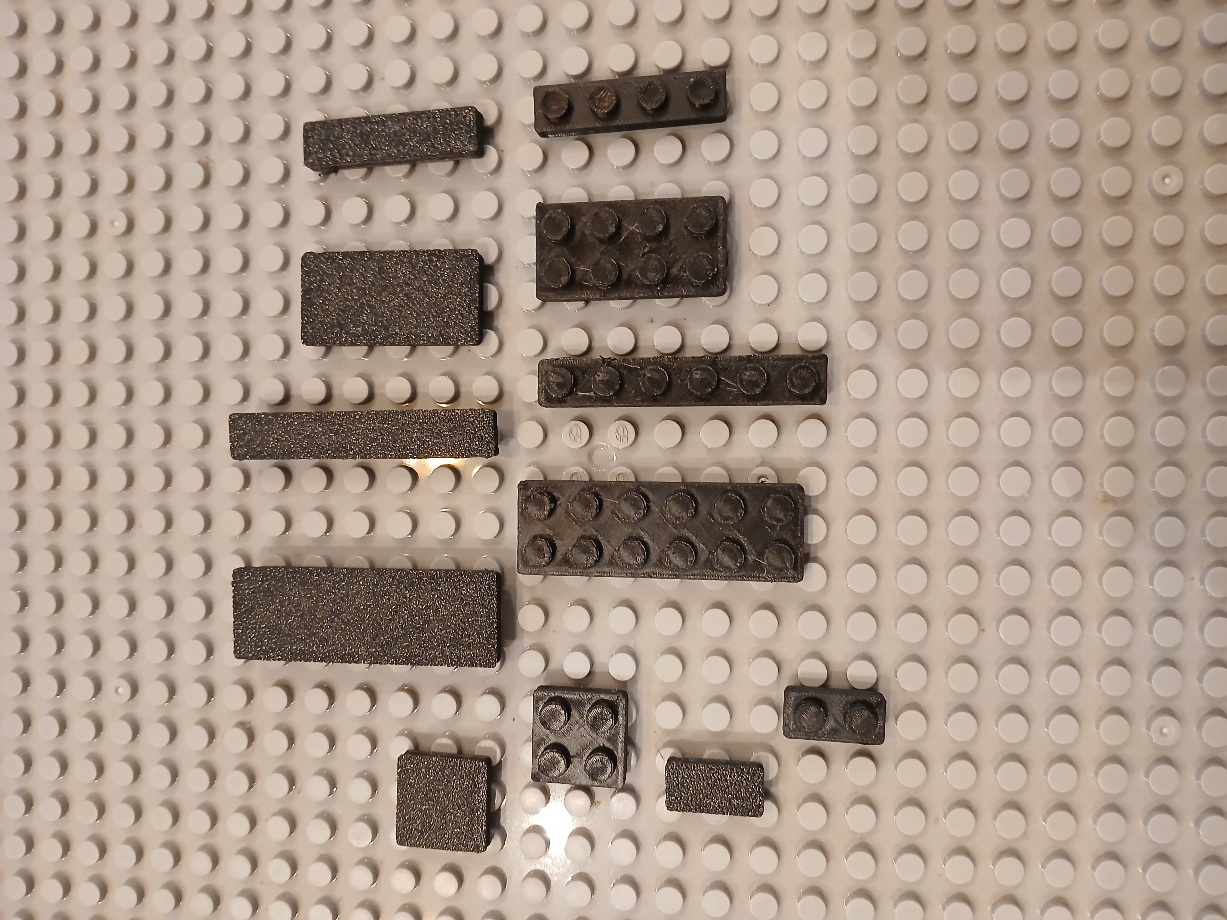 Lego plates with flat bottom 3D model thumbnail