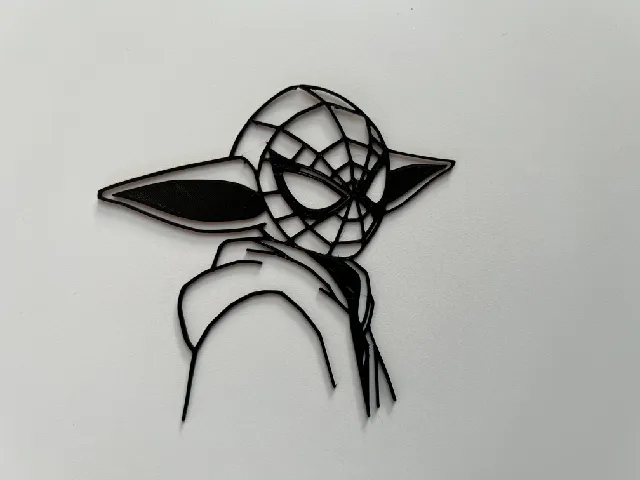 Yoda Wall Art #5 (Spiderman)