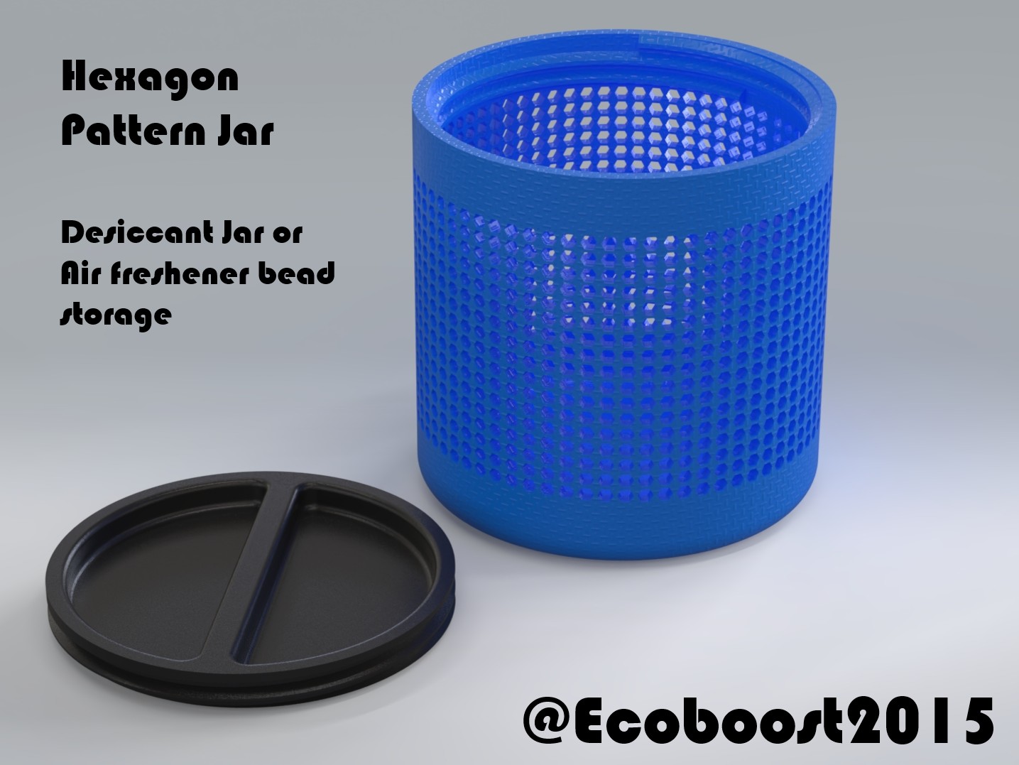 Hexagon Pattern Jar