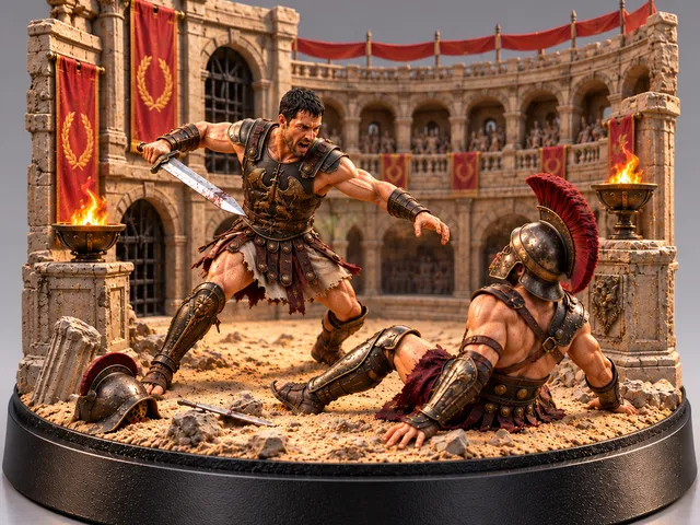 Movie Inspired Scenes - Maximus in Battle - Gladiator