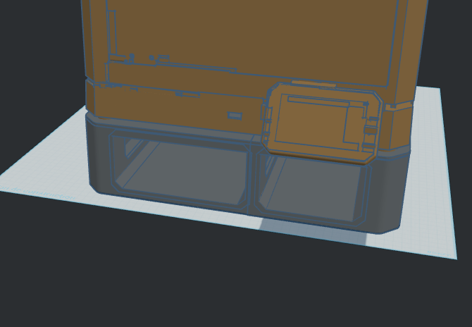 Base for Centauri Carbon (with front poop emptying and storage tray)