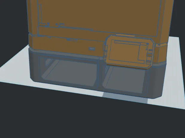 Base for Centauri Carbon (with front poop emptying and storage tray)