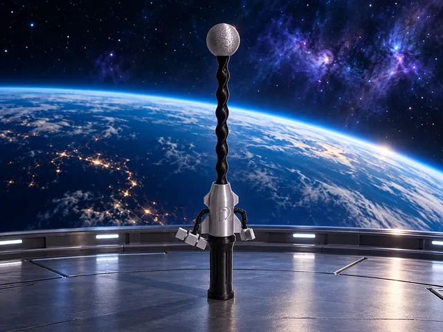 Raketen-Fidget mit beweglichen Satelliten