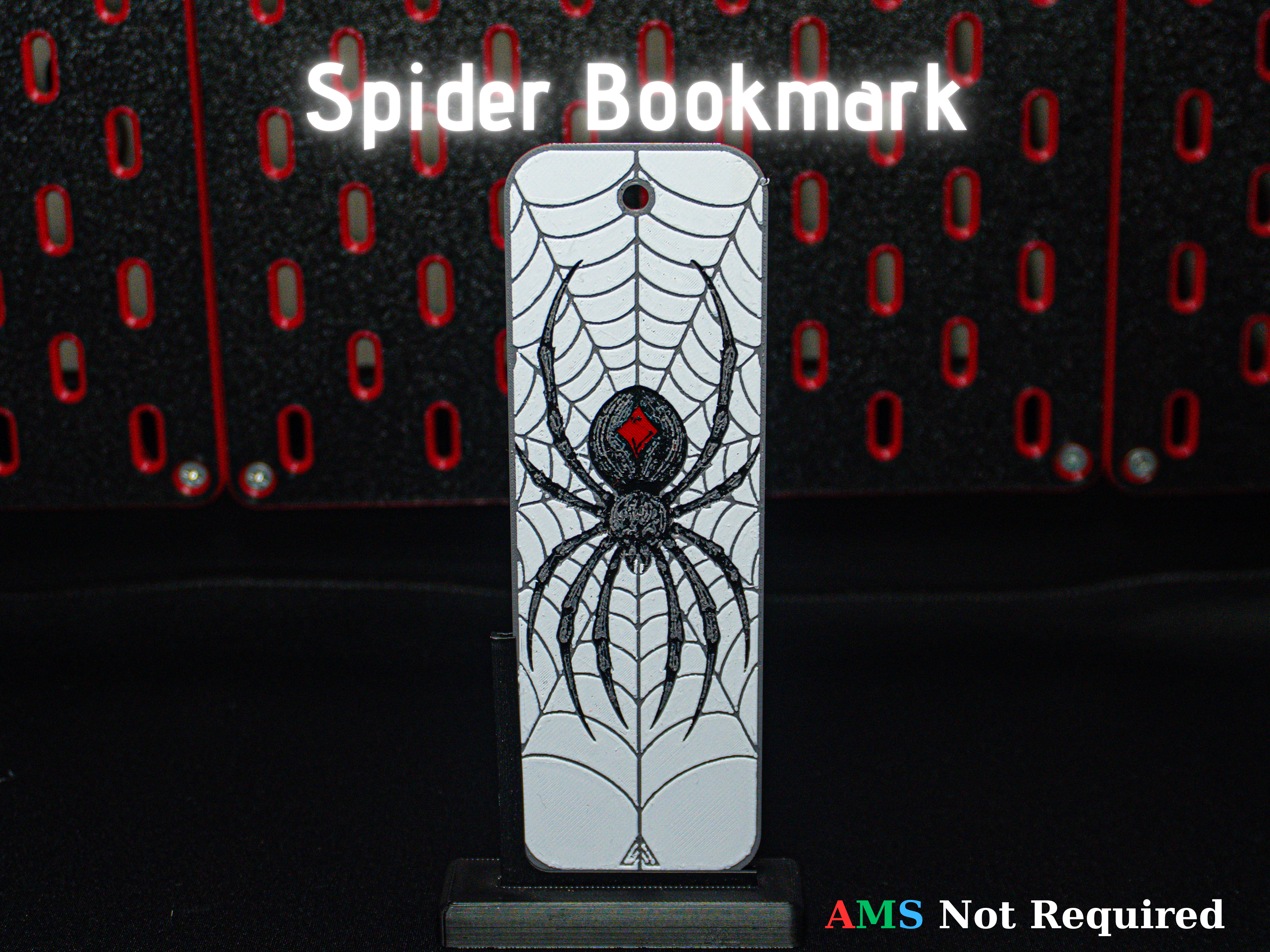Hueforge Spider Bookmark