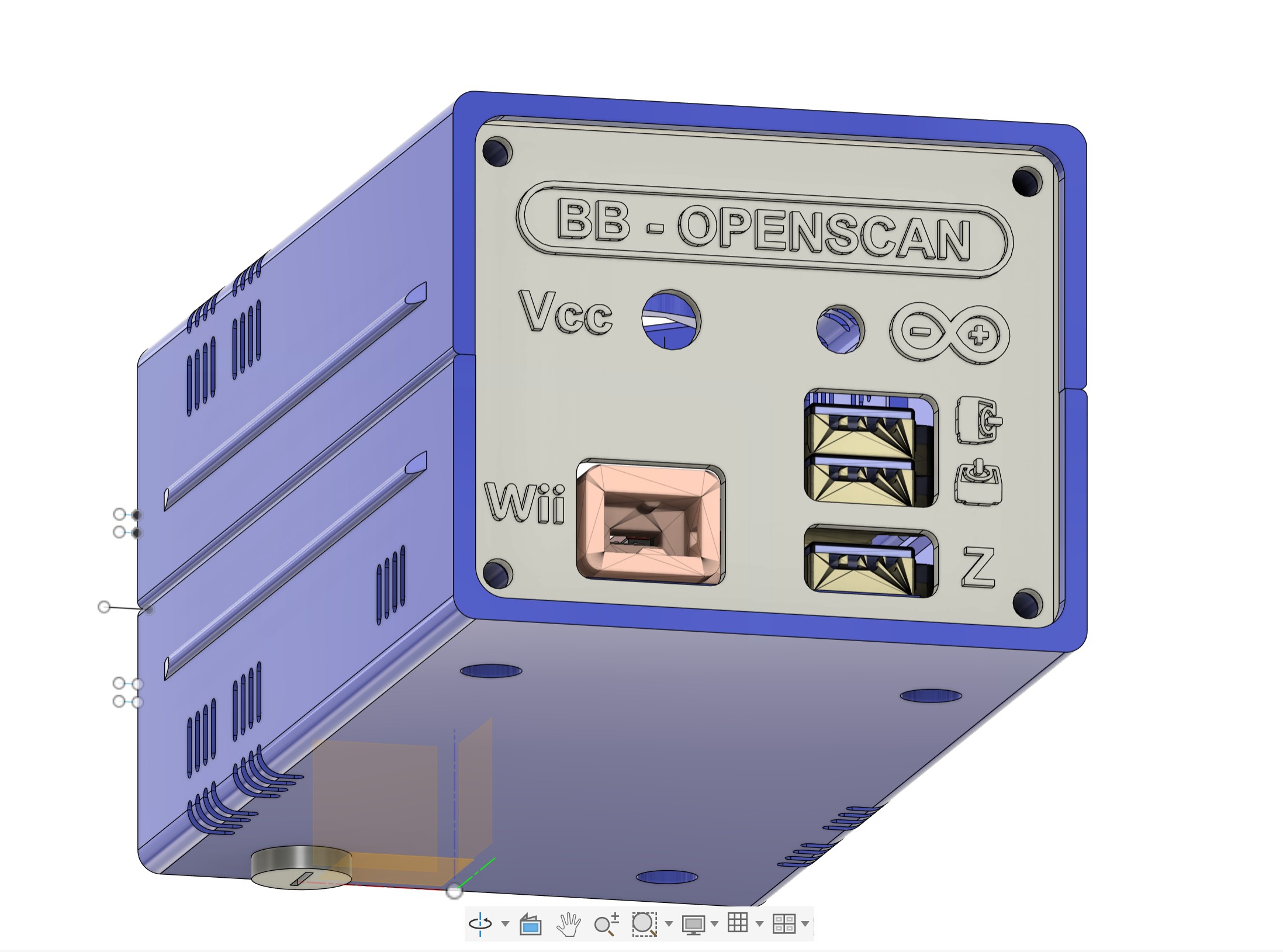 Arduino box for my openscan scanner with nunchuck driving