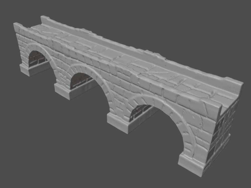 Railway Bridge Wargame Terrain Detailed No Support FDM Ready Fastprint