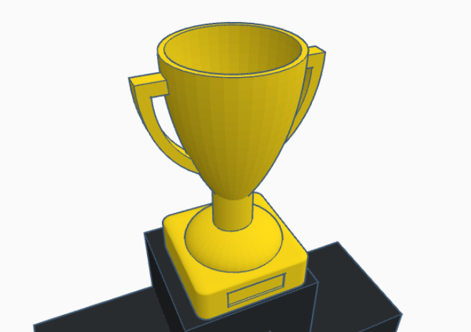 Trophy with podium — miniatura 2