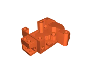 Qidi X-3 Extruder for Bambulab Hotends (esp. Panda Revo) by Oliver
