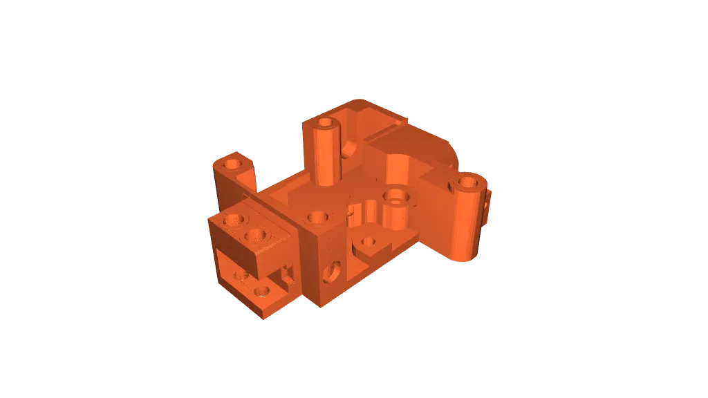 Qidi X-3 Extruder for Bambulab Hotends (esp. Panda Revo) by Oliver
