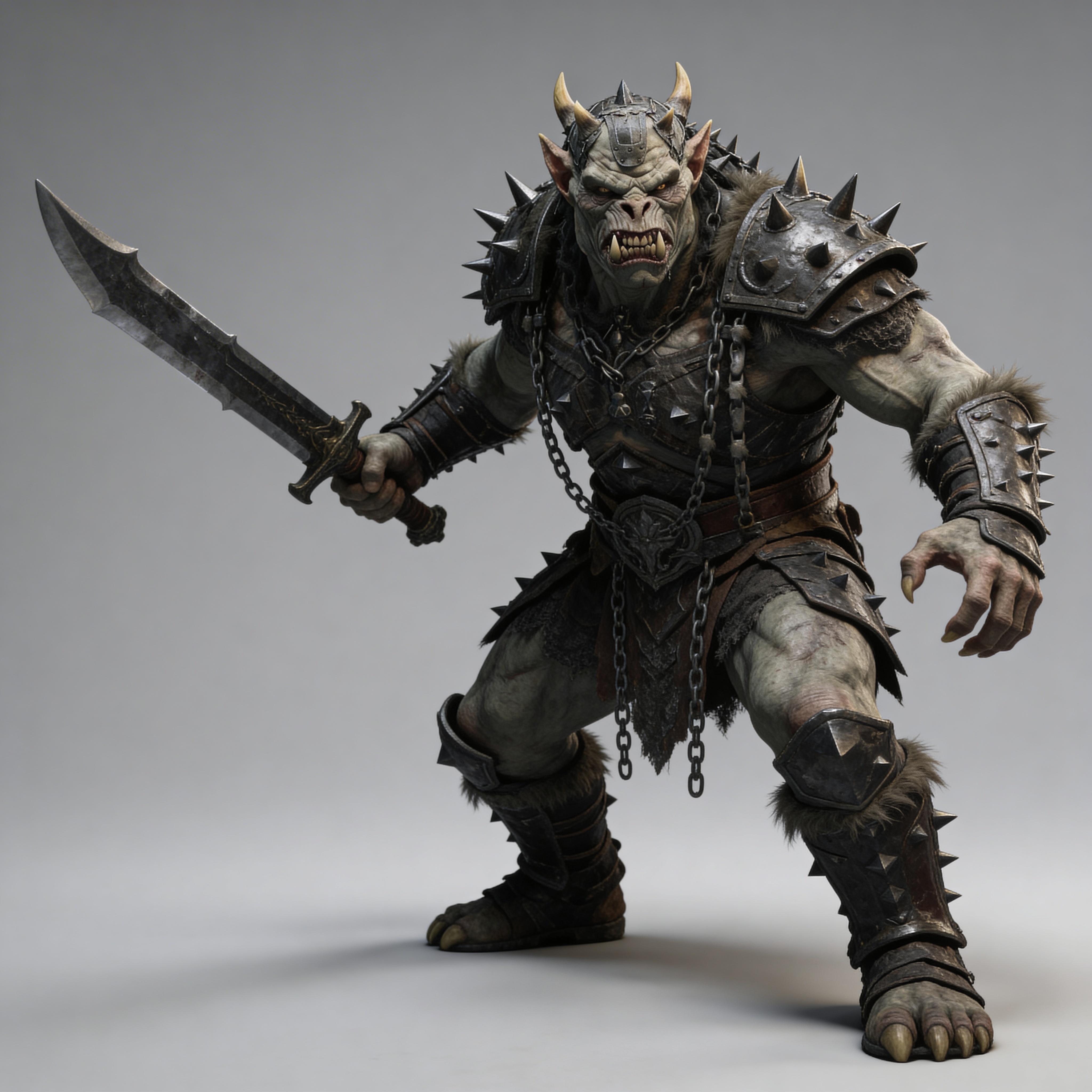 Ork Warrior with Sword 4 3D model by Martin Jörg