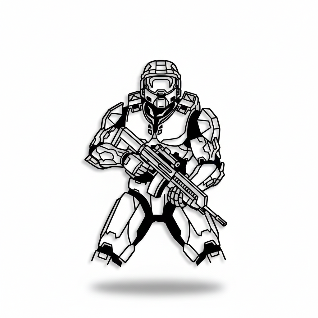 Master Chief wall decoration