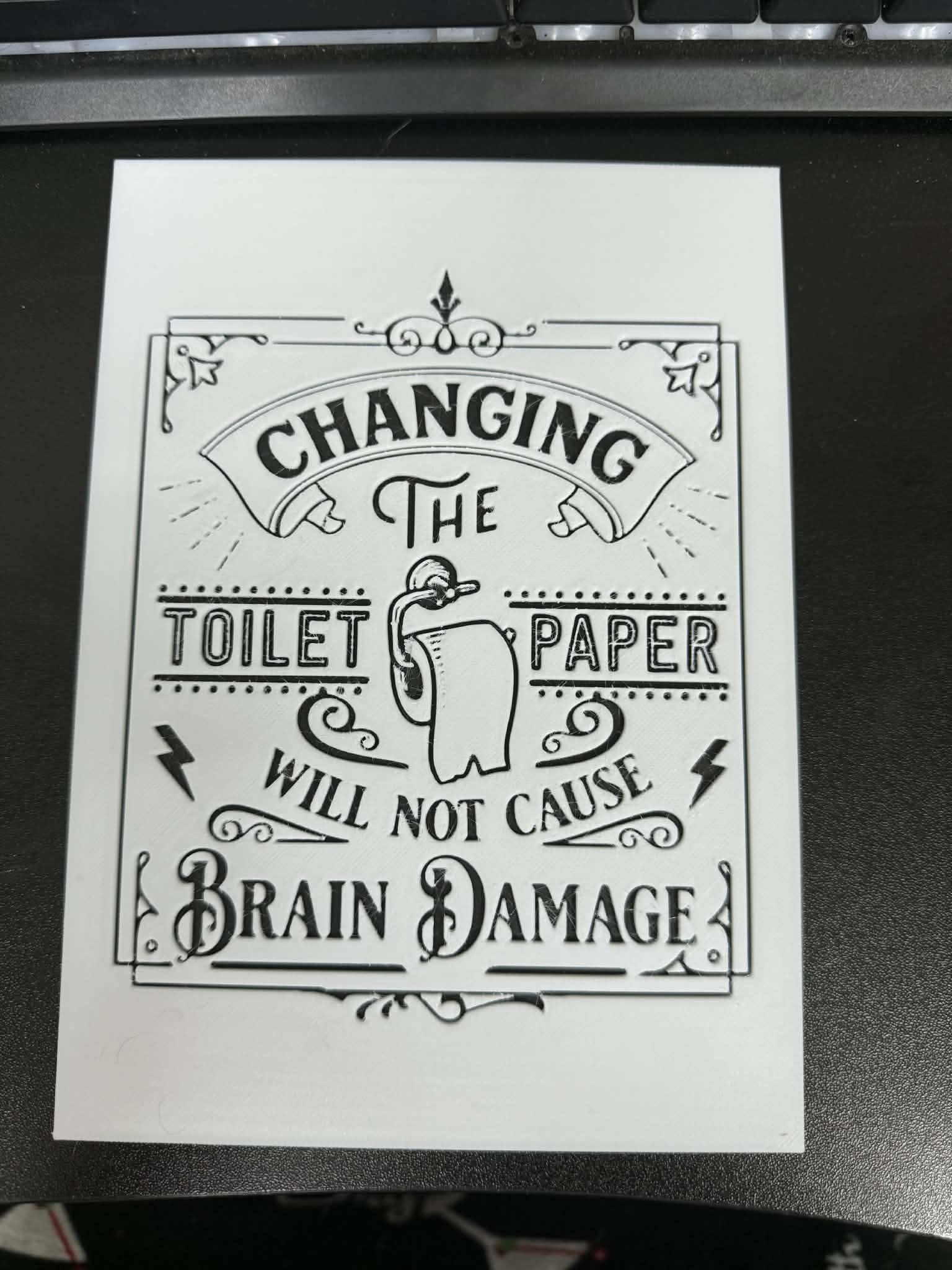 Toilet Paper Bathroom sign
