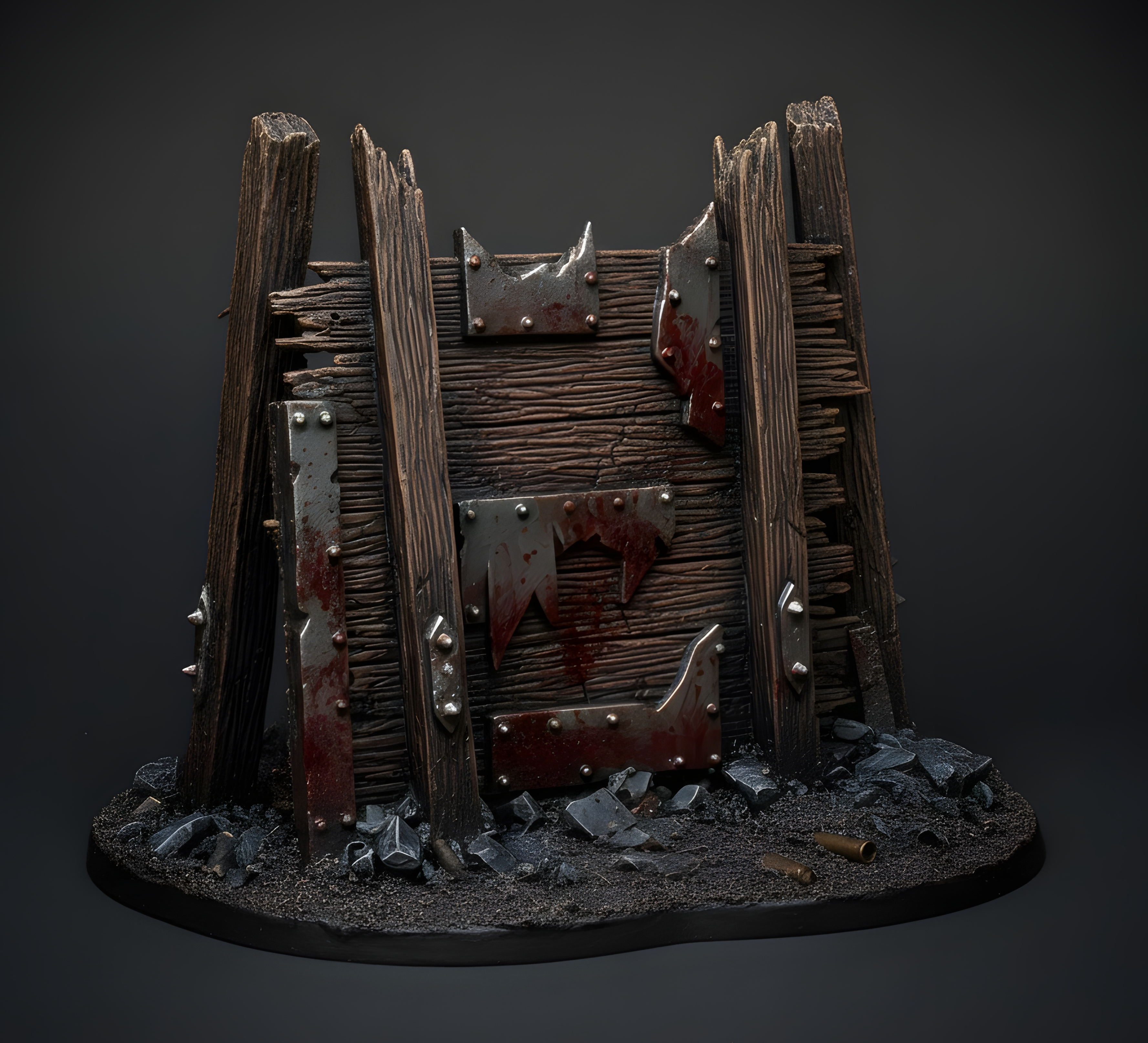 Grimdark wood barricade