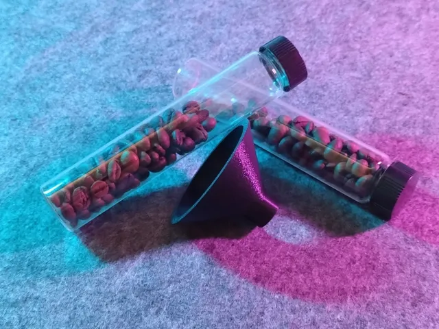 Funnel for 27 mm OD vials with 18 mm opening