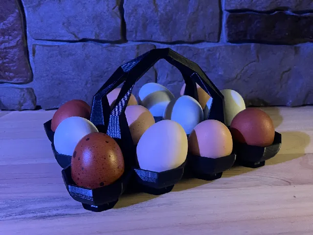Egg Transport Carton with Handle