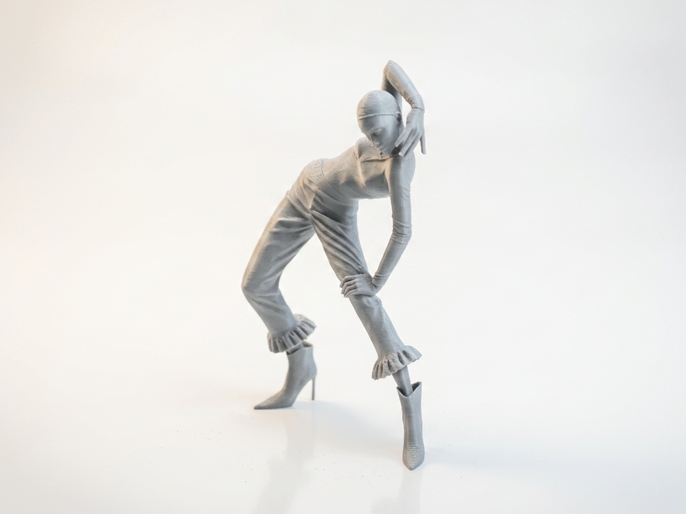 Fashion Girl Figurine Female Figure 3D Printable