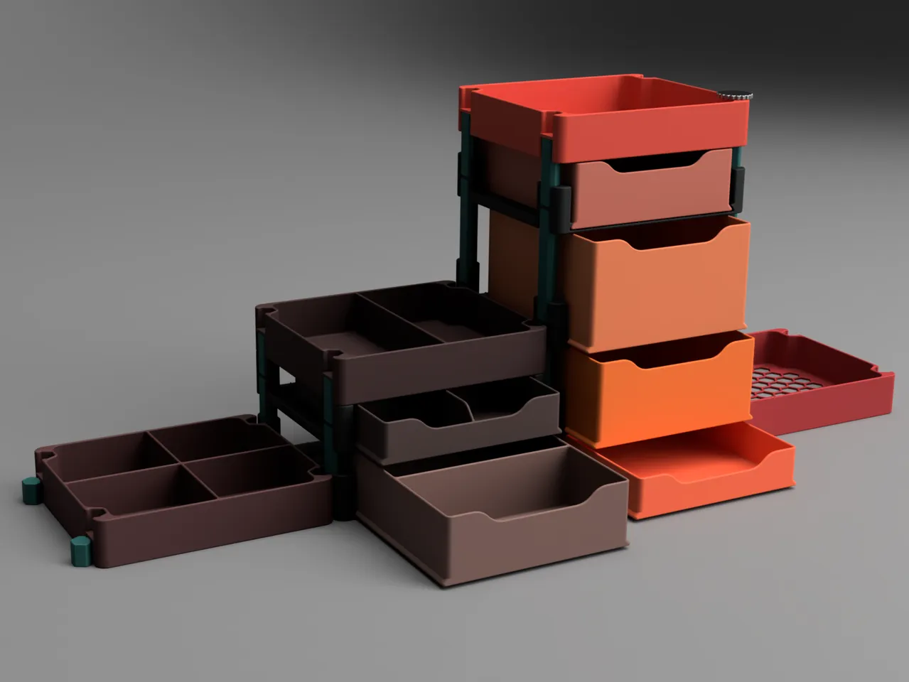 Versatile Stackable Storage Box System (new dimensions) by Jakub