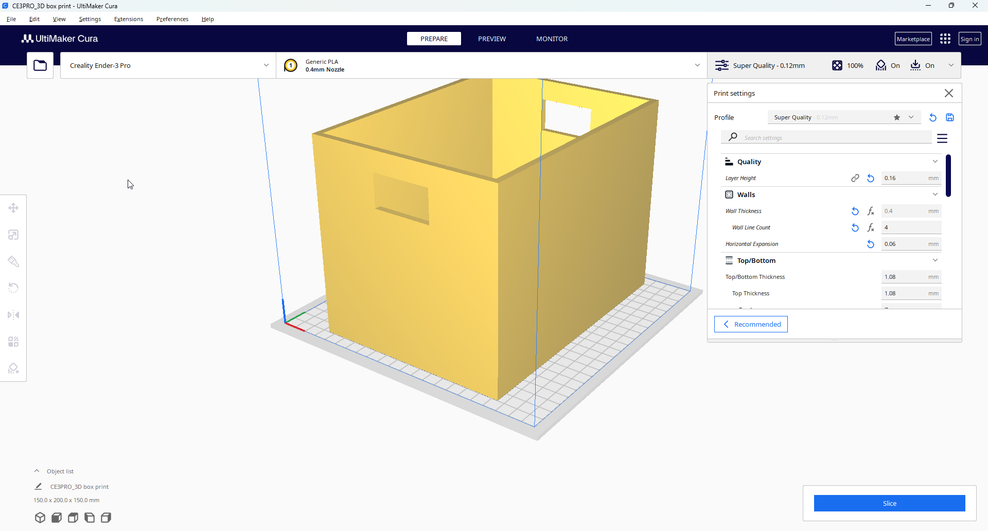 Storage box with handels