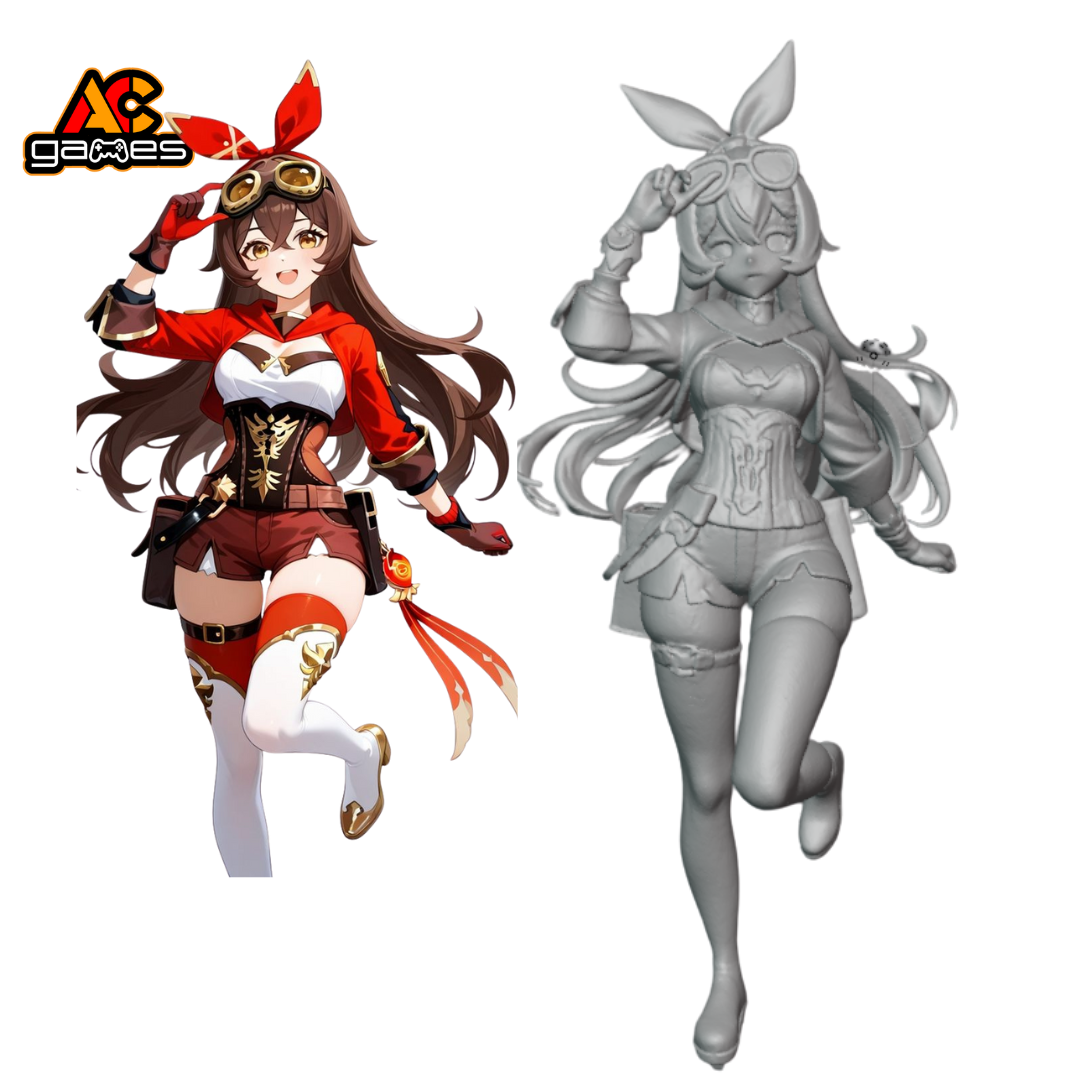 Amber Genshin impact pose1