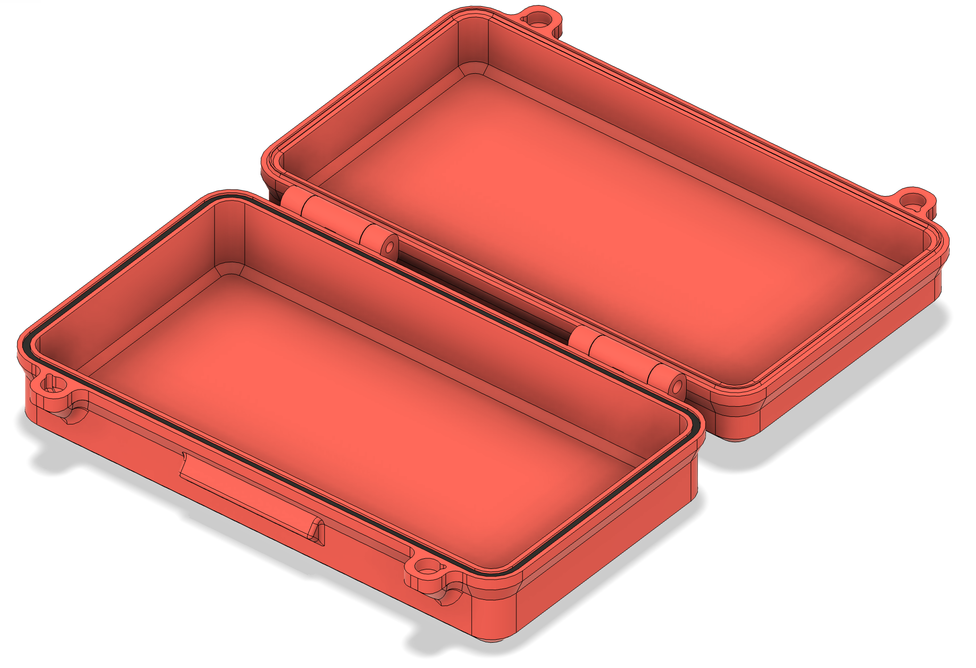 Rugged Box with Magnetic Latch (Parametric)