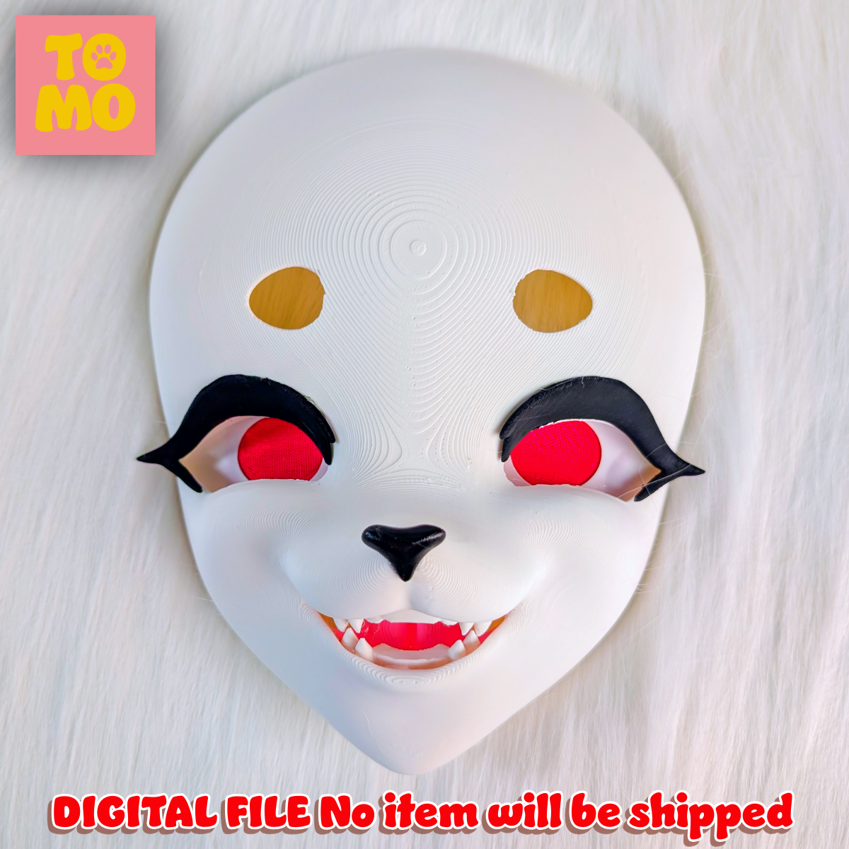 Kigurumi Fursuit Lion Head Base Smug Expression - Easy Print No AMS Required !