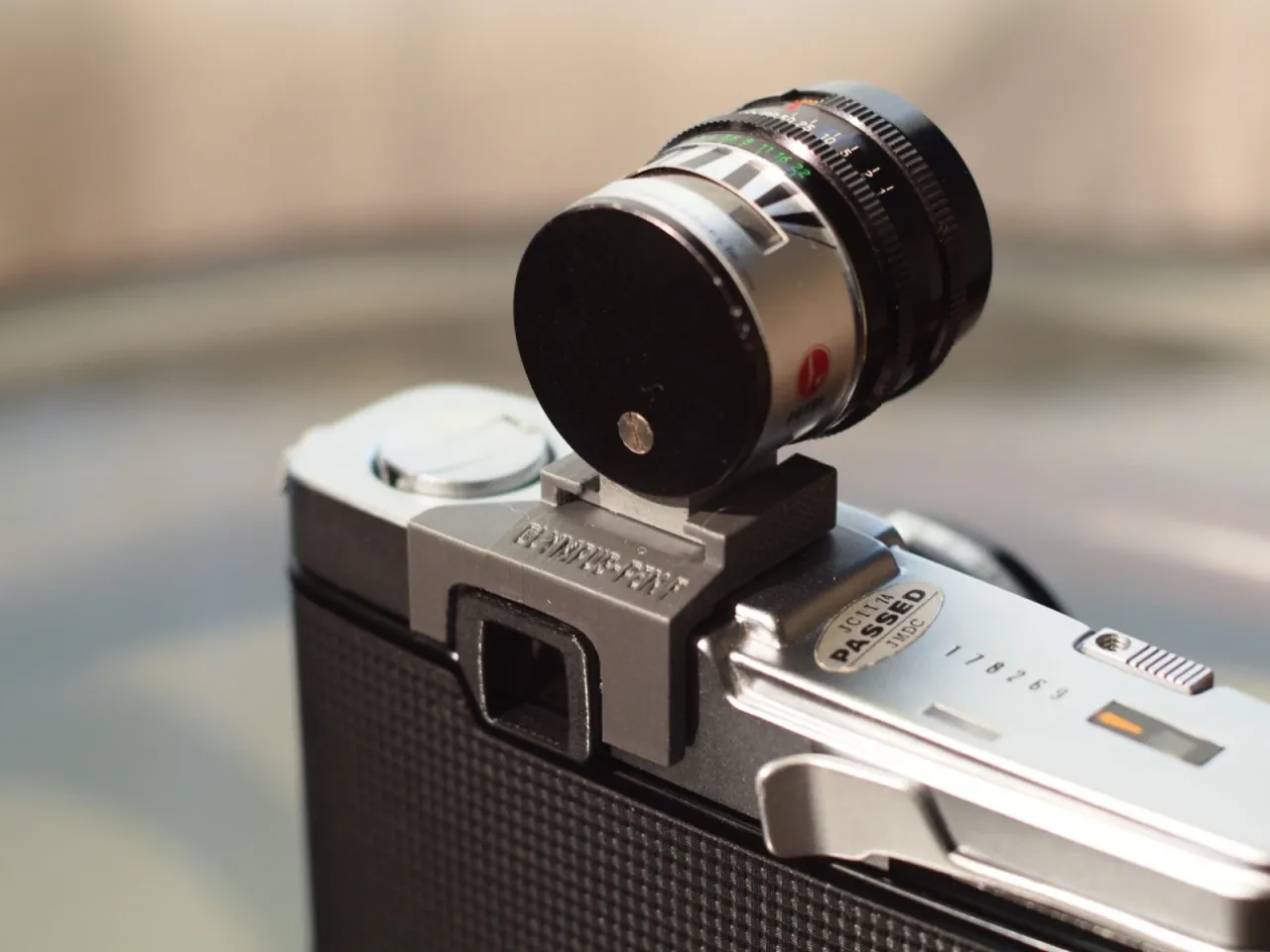Olympus Pen F/FT/FV Accessory Shoe by JezzaWalker | Download free