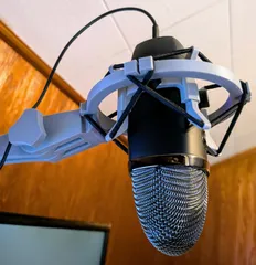 Blue Yeti Shock Mount w/hair ties (Ideal Creations Arm)