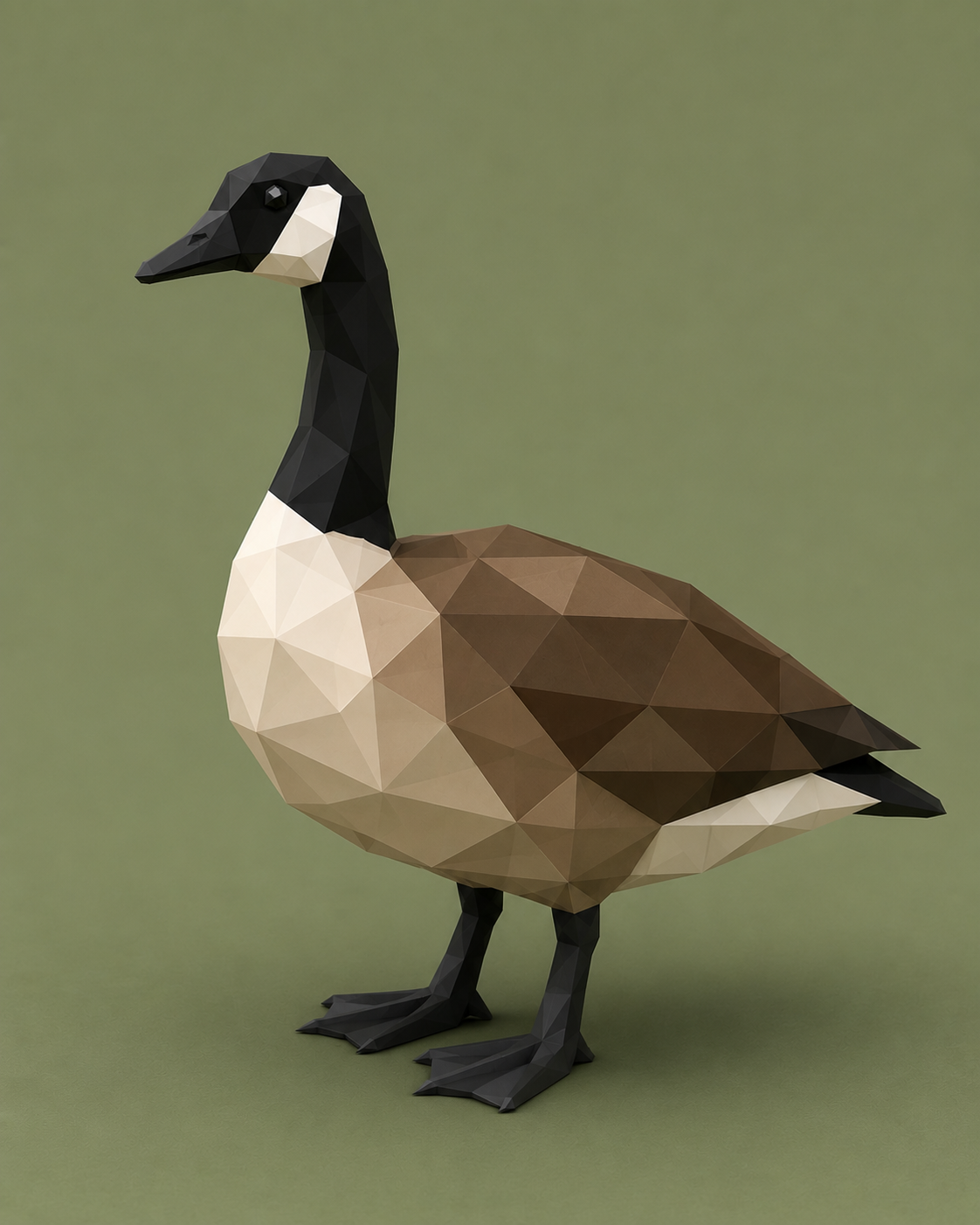 Low Poly Canada Goose