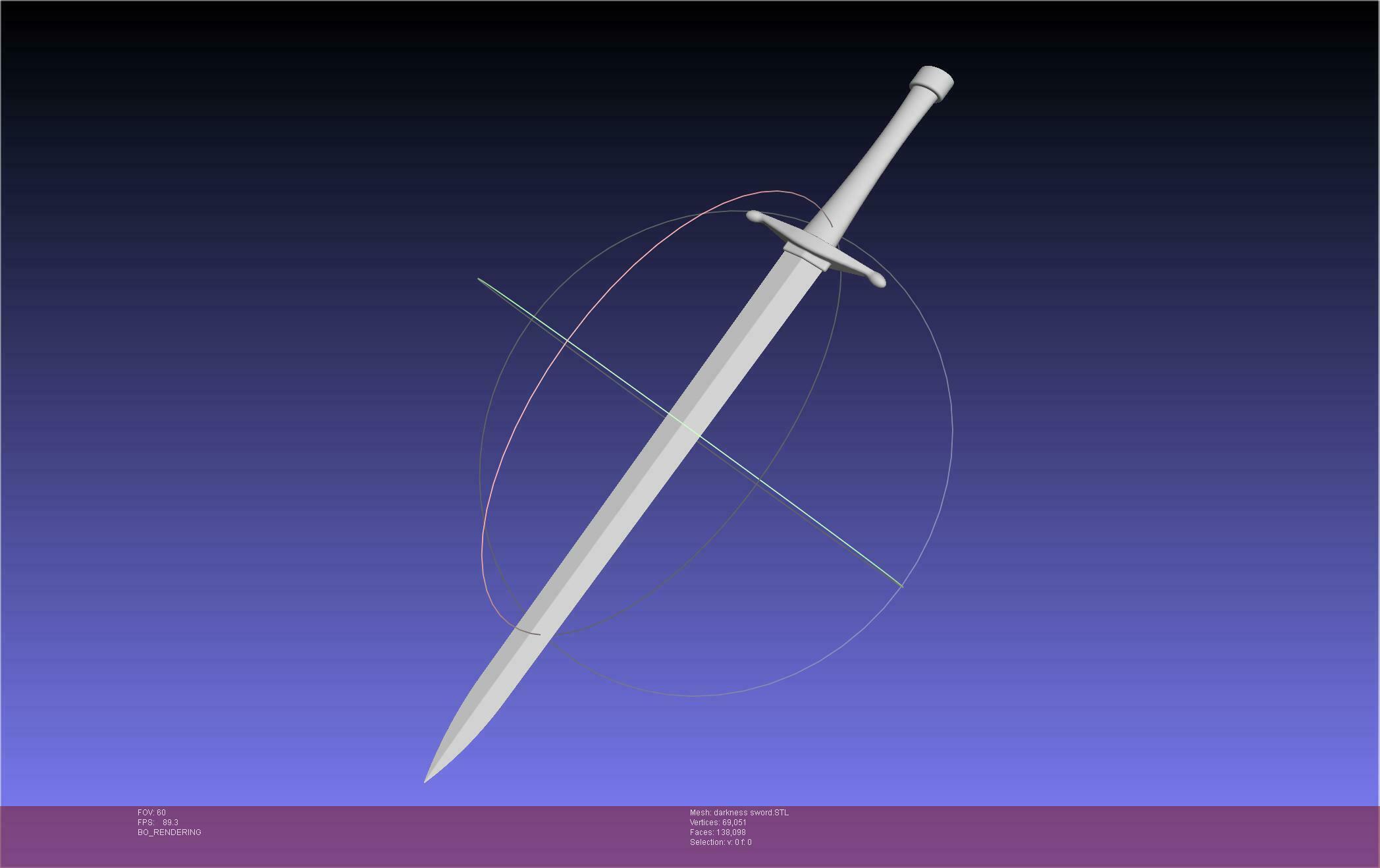 Konosuba Darkness Sword Printable Assembly