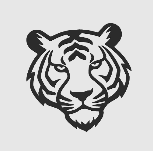 wall art tiger